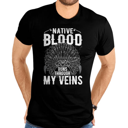 Native American T-Shirts, Vintage Native American Unisex T-Shirt/Hoodie/Sweatshirt HLT00 - Native American Blood Pride T-Shirt