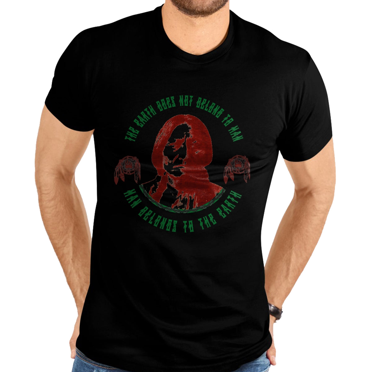 Native American T-Shirts, Vintage Native American Unisex T-Shirt/Hoodie/Sweatshirt HLT00 - Native American Indian Lakota Chief Sioux Sitting Bull T-Shirt