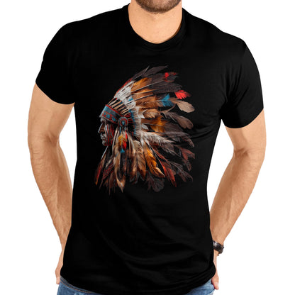 Native American T-Shirts, Vintage Native American Unisex T-Shirt/Hoodie/Sweatshirt HLT00 - Native American Indian Headdress Graphic Tees Men Women T-Shirt