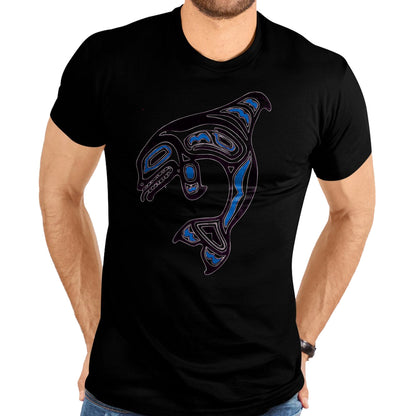 Native American T-Shirts, Vintage Native American Unisex T-Shirt/Hoodie/Sweatshirt HLT00 - Killer Whale Orca Pacific NW Native American Indian T-Shirt