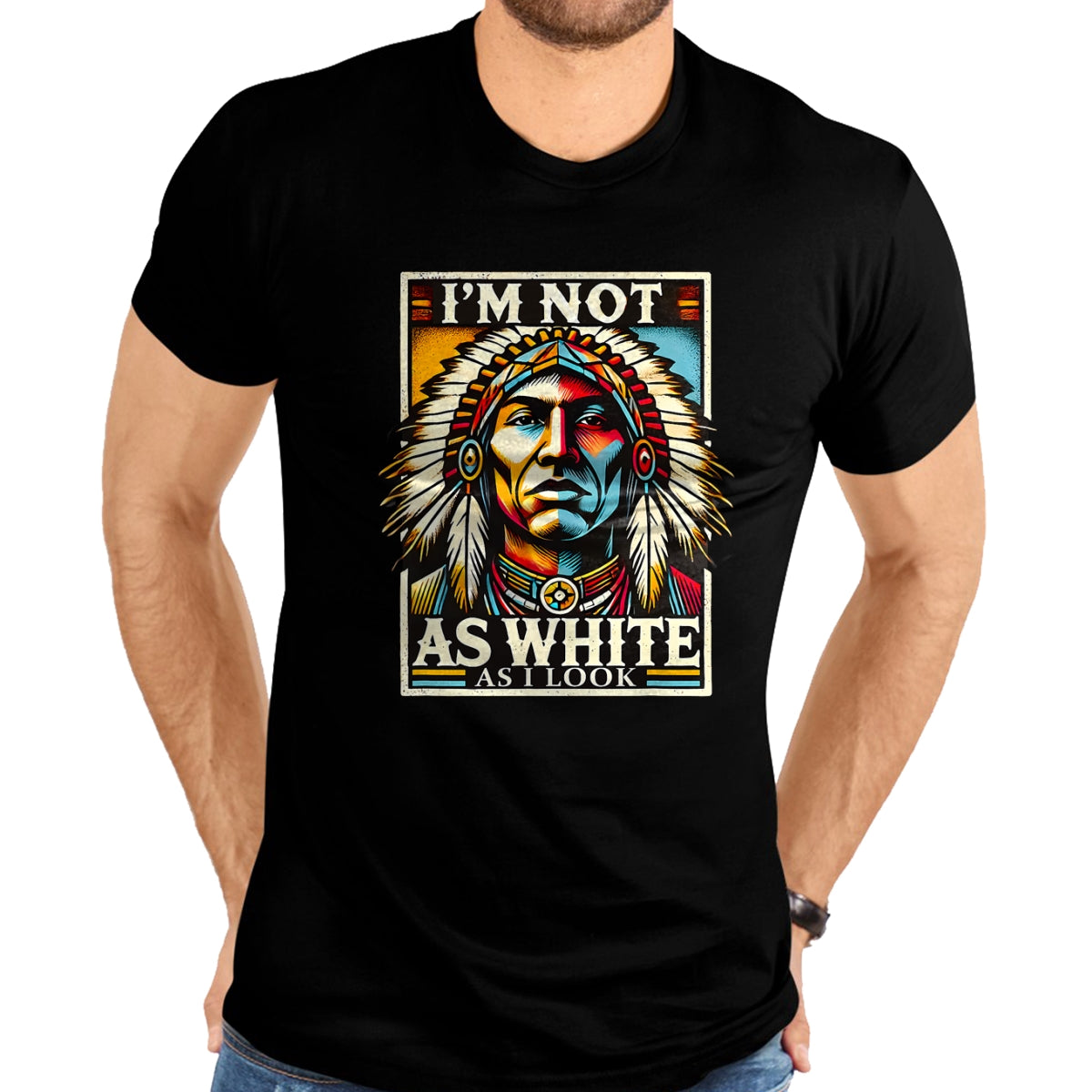 Native American T-Shirts, Vintage Native American Unisex T-Shirt/Hoodie/Sweatshirt HLT00 - Retro Indigenous Native Pride Horse Riding Native American T-Shirt