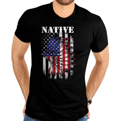 Native American T-Shirts, Vintage Native American Unisex T-Shirt/Hoodie/Sweatshirt HLT00 - Native American Flag Indigenous Native American Tribe T-Shirt (1)