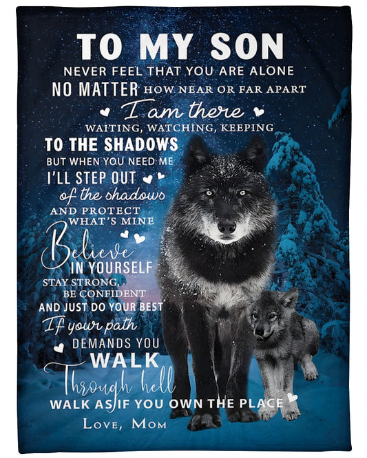 BLANKET FOR SON FROM MOM – COMFORT & WARMTH GIFT (SKUB12-108)