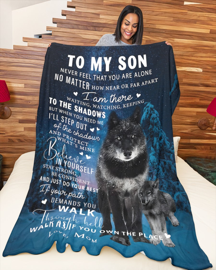 BLANKET FOR SON FROM MOM – COMFORT & WARMTH GIFT (SKUB12-108)