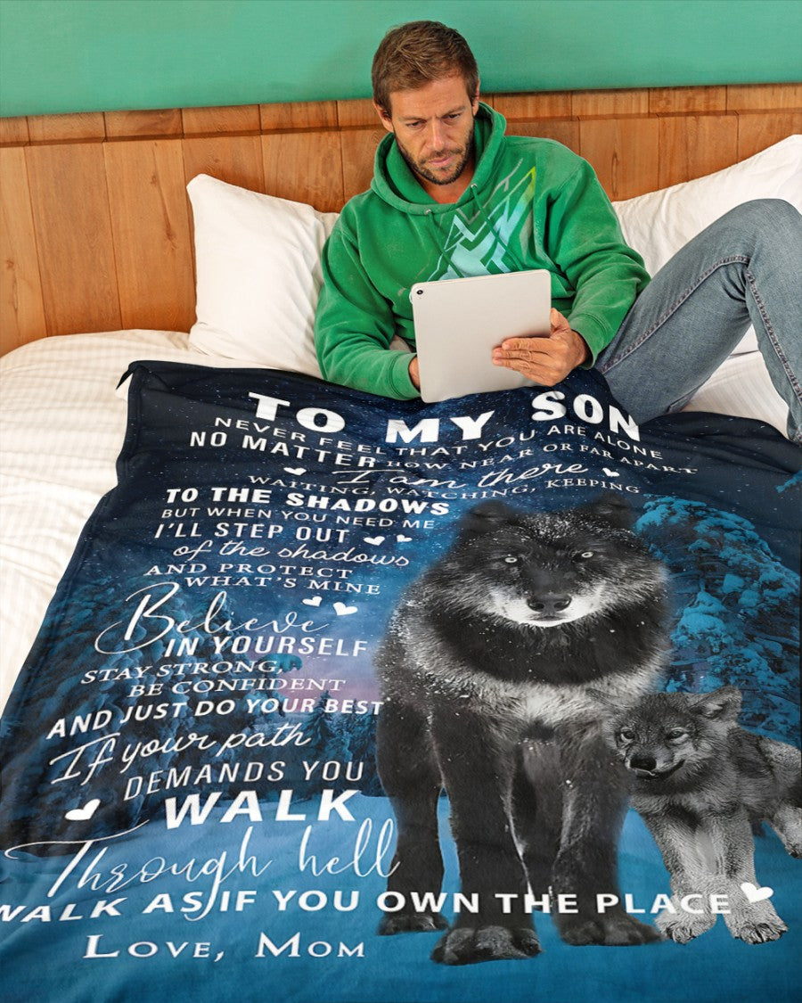BLANKET FOR SON FROM MOM – COMFORT & WARMTH GIFT (SKUB12-108)