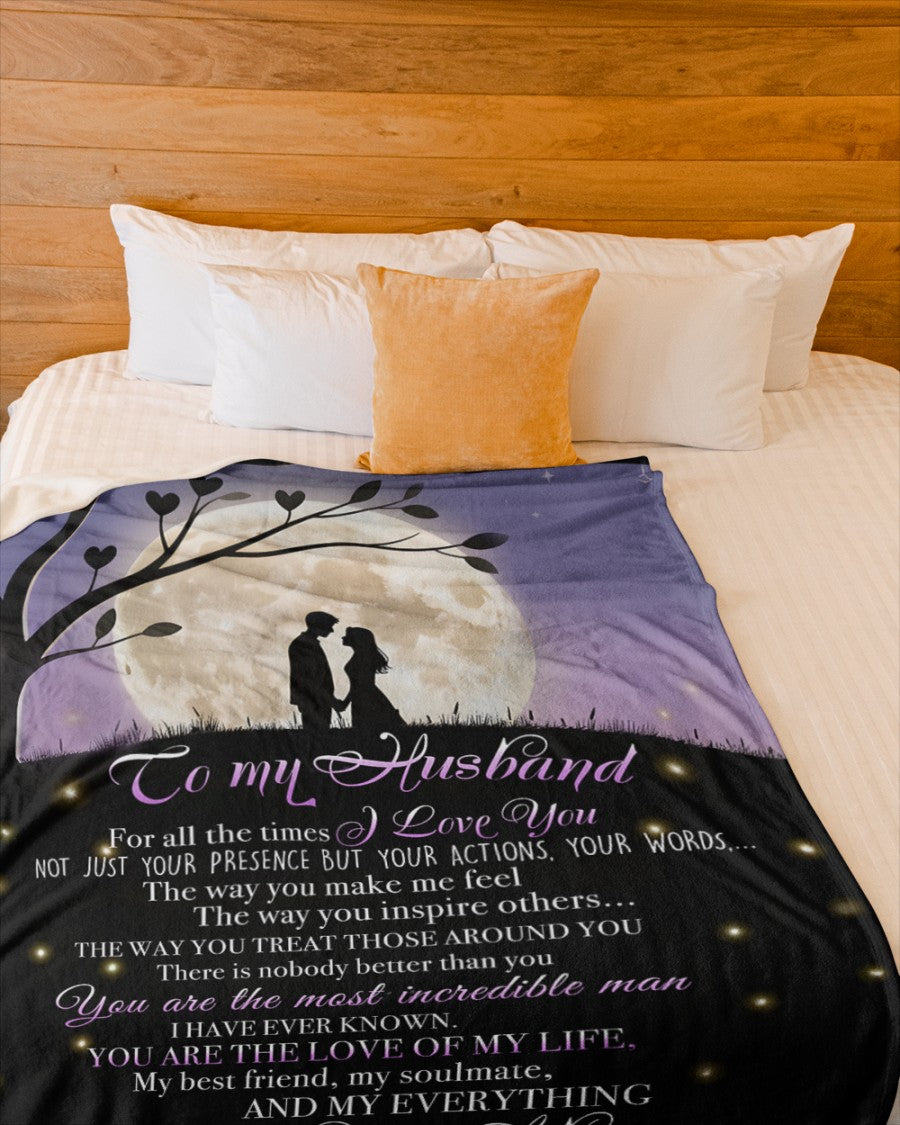 BLANKET FOR HUSBAND FROM WIFE – COMFORT & WARMTH GIFT (SKUB12-102)