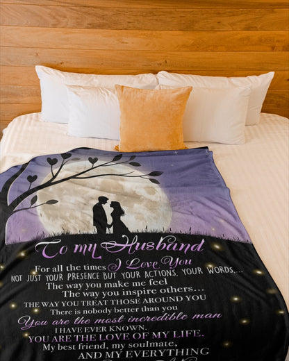 BLANKET FOR HUSBAND FROM WIFE – COMFORT & WARMTH GIFT (SKUB12-102)