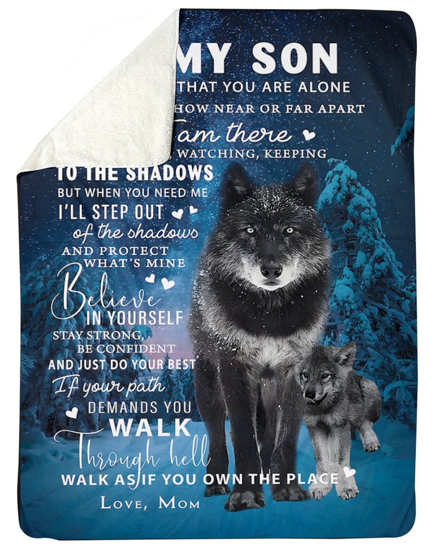 BLANKET FOR SON FROM MOM – COMFORT & WARMTH GIFT (SKUB12-108)
