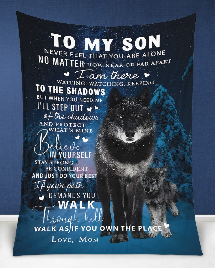 BLANKET FOR SON FROM MOM – COMFORT & WARMTH GIFT (SKUB12-108)