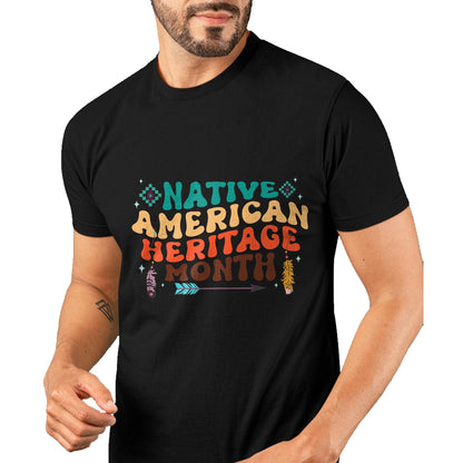 Native American T-Shirts, Vintage Native American Unisex T-Shirt/Hoodie/Sweatshirt HLT00 - National Native American Heritage Month Indigenous Women T-Shirt (1)