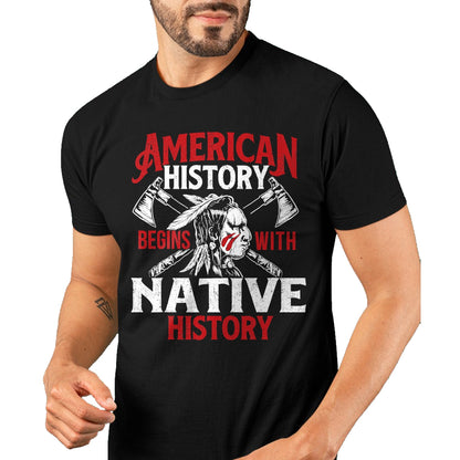 Native American T-Shirts, Vintage Native American Unisex T-Shirt/Hoodie/Sweatshirt HLT00 - Native History - Indigenous Indian Native American Blood T-Shirt (1)