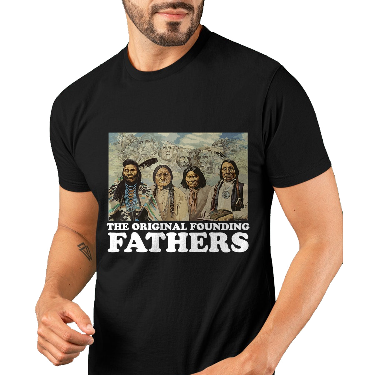 Native American T-Shirts, Vintage Native American Unisex T-Shirt/Hoodie/Sweatshirt HLT00 - The Original Founding Fathers Native American T-Shirt T-Shirt