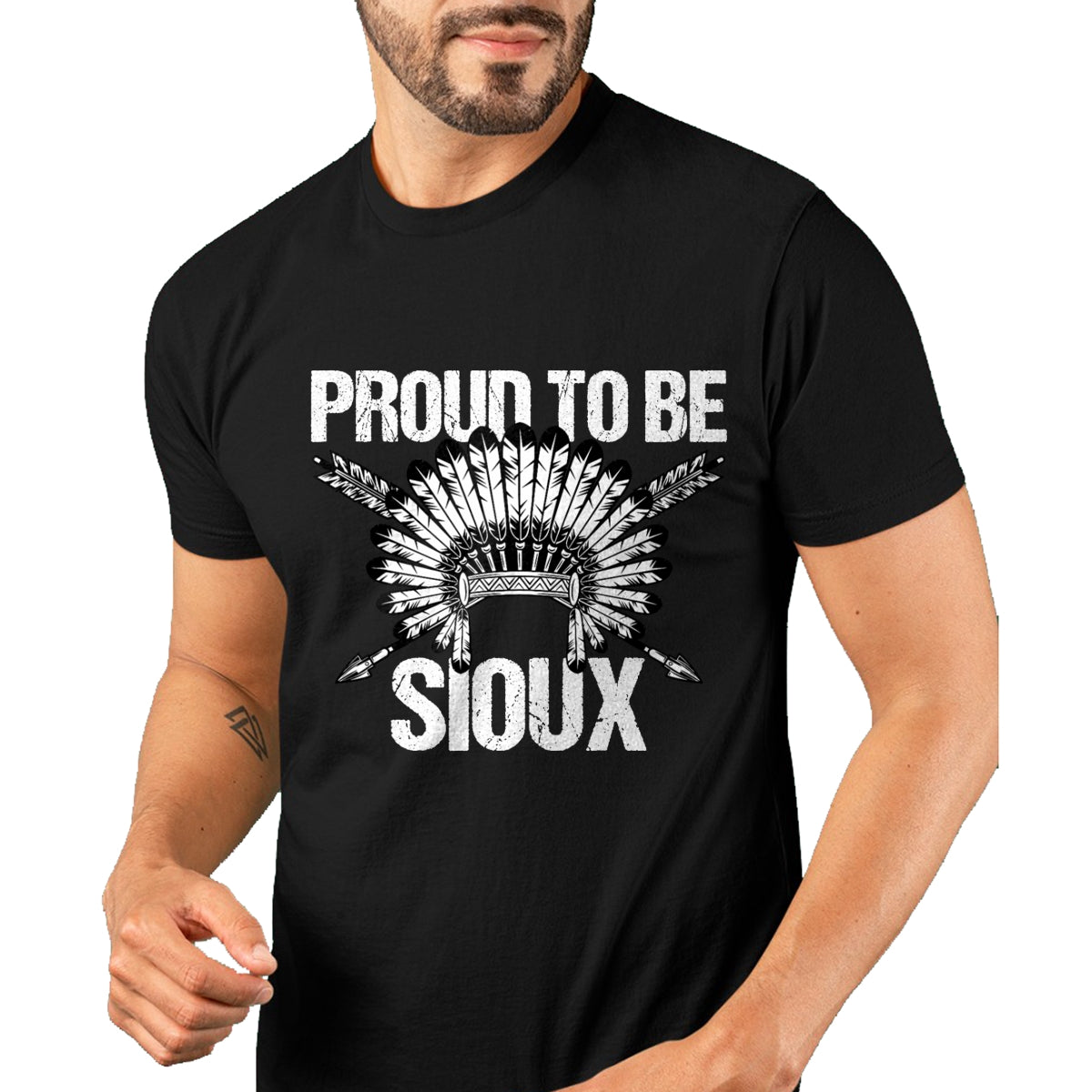 Native American T-Shirts, Vintage Native American Unisex T-Shirt/Hoodie/Sweatshirt HLT00 - Native American Heritage Quote for a Proud Sioux T-Shirt