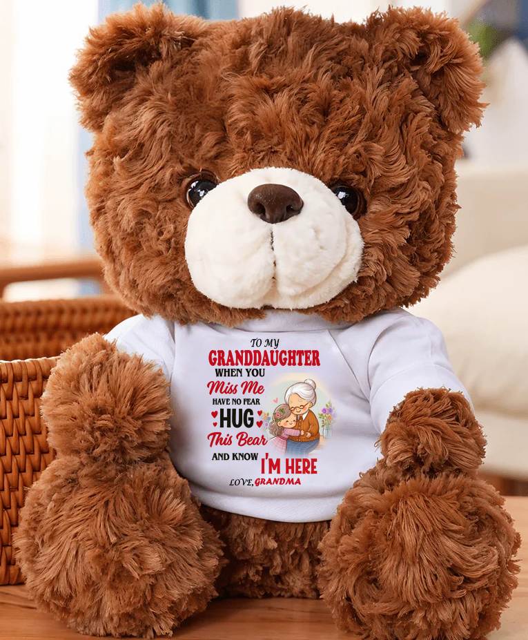 TO MY GRANDDAUGHTER - TEDDY BEAR, A BIG HUG FROM GRANDMA - NINA00