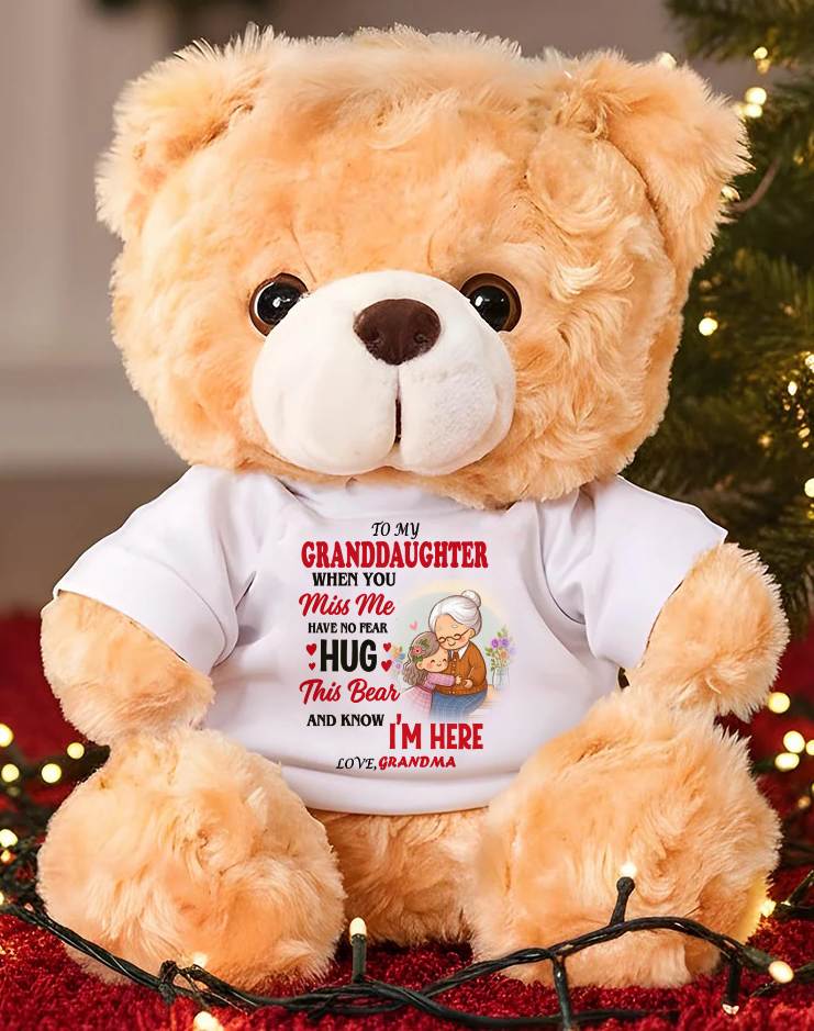 TO MY GRANDDAUGHTER - TEDDY BEAR, A BIG HUG FROM GRANDMA - NINA00
