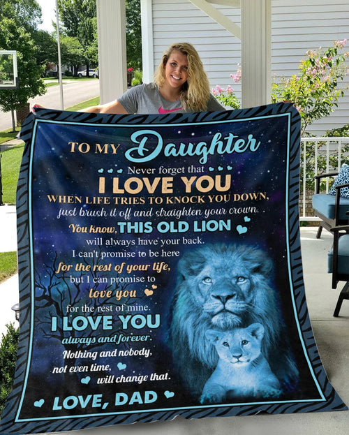 Special Gift For Your Daughter Blanket - From Dad (SKU2606-39)