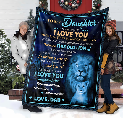 Special Gift For Your Daughter Blanket - From Dad