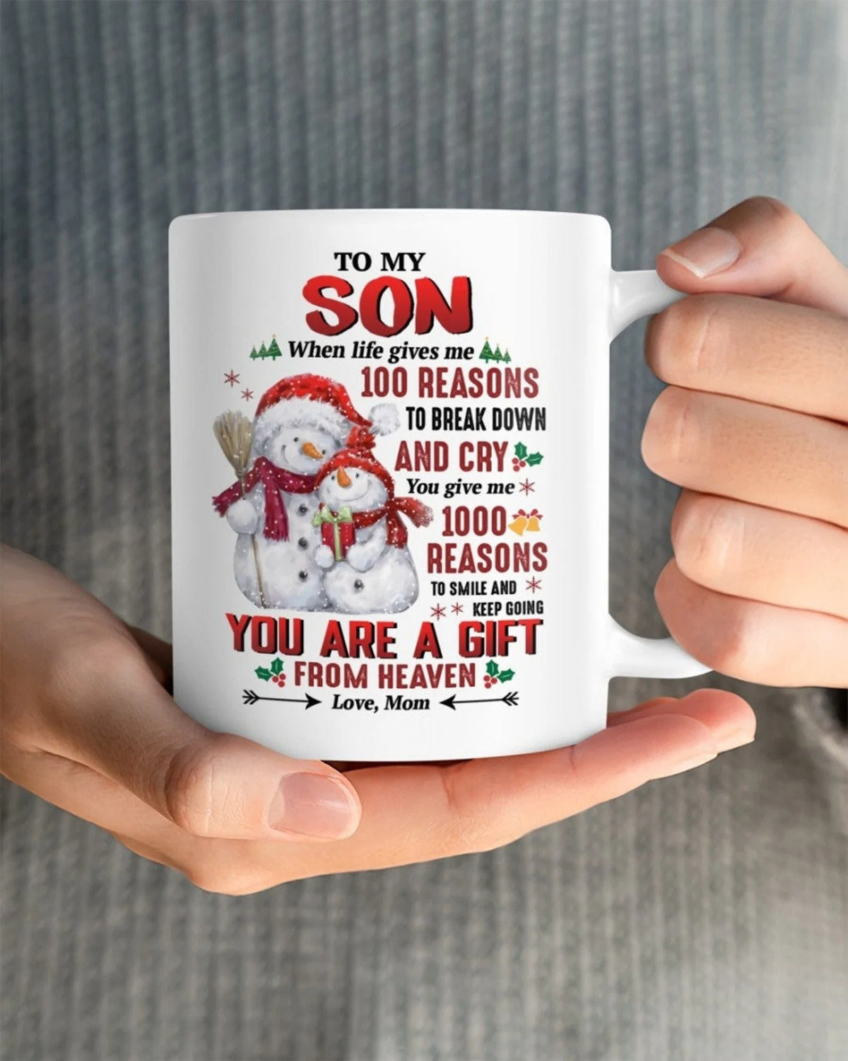 TO SON MUG 03 - GIFT FROM MOM - NINA00 (SKU2605-50)