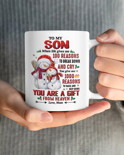 TO SON MUG 03 - GIFT FROM MOM - NINA00 (SKU2605-50)