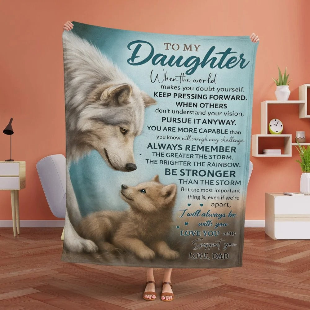 Special Gift For Your Daughter Blanket - From Dad