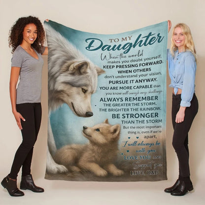 Special Gift For Your Daughter Blanket - From Dad