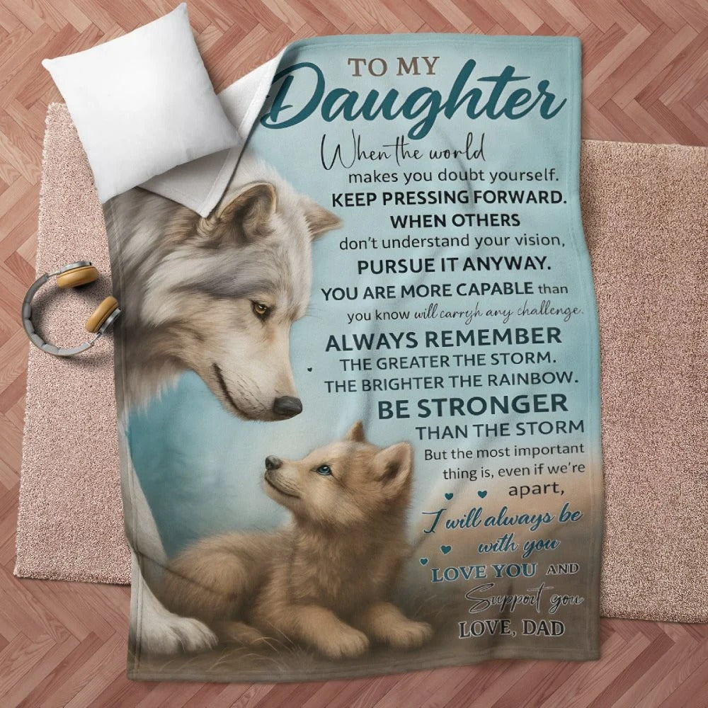 Special Gift For Your Daughter Blanket - From Dad