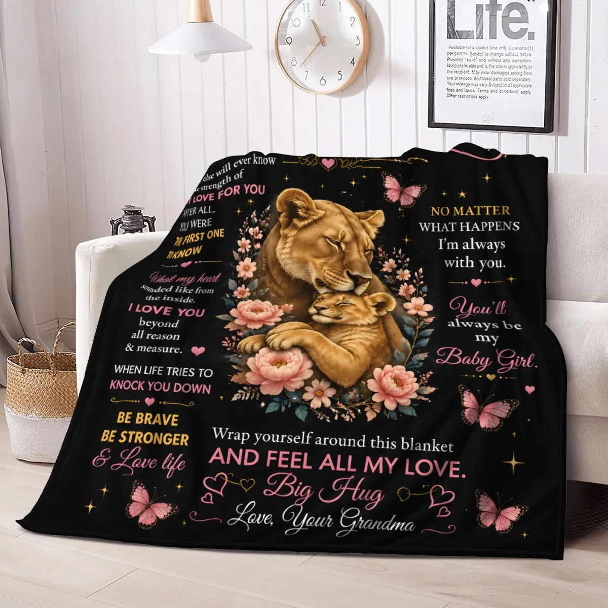 Special Gift For Your Granddaughter Blanket - From Grandma (SKU2608-122)