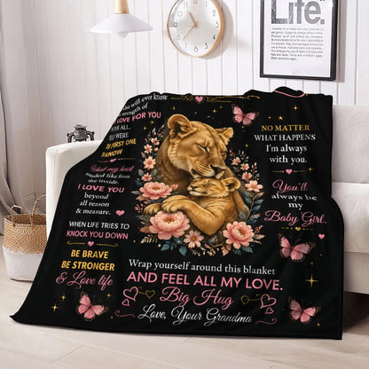 Special Gift For Your Granddaughter Blanket - From Grandma (SKU2608-122)