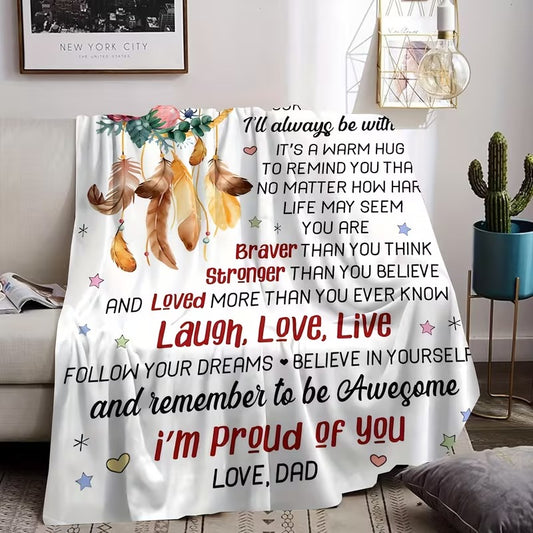 BLANKET FOR DAUGHTER FROM DAD – COMFORT & WARMTH GIFT