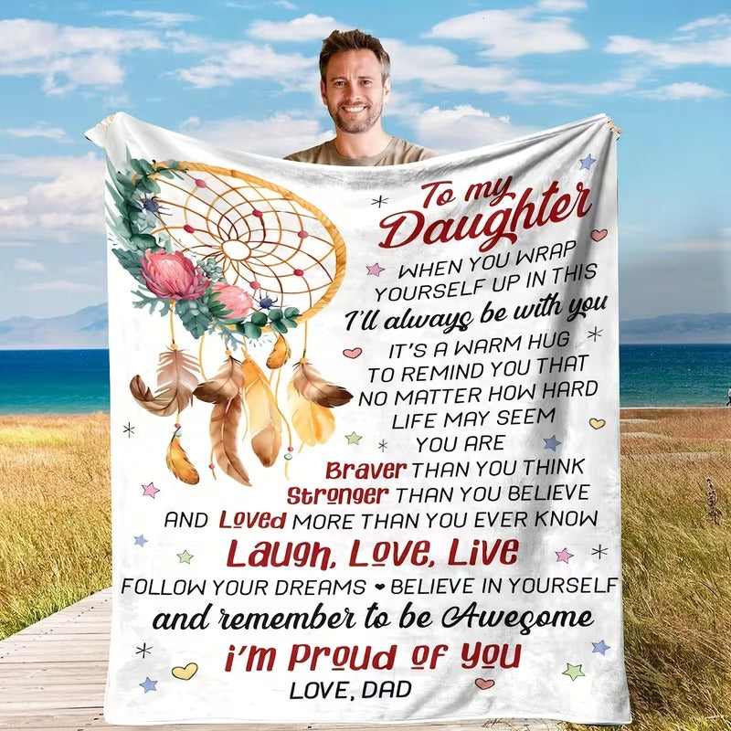 BLANKET FOR DAUGHTER FROM DAD – COMFORT & WARMTH GIFT