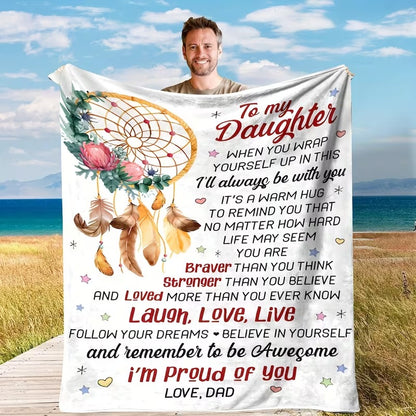BLANKET FOR DAUGHTER FROM DAD – COMFORT & WARMTH GIFT
