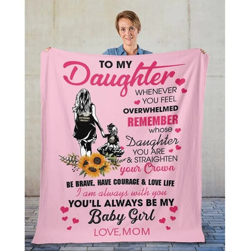 Special Gift For Your Daughter Blanket - From Mom