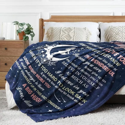 BLANKET FOR DAUGHTER FROM MOM – COMFORT & WARMTH GIFT