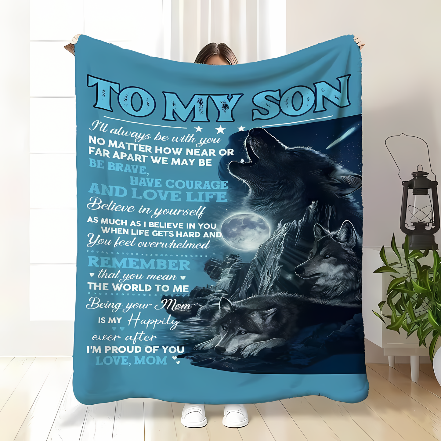 BLANKET FOR SON FROM MOM – COMFORT & WARMTH GIFT