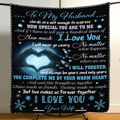 BLANKET FOR HUSBAND FROM WIFE – COMFORT & WARMTH GIFT
