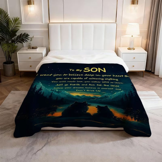 BLANKET FOR SON FROM DAD – COMFORT & WARMTH GIFT
