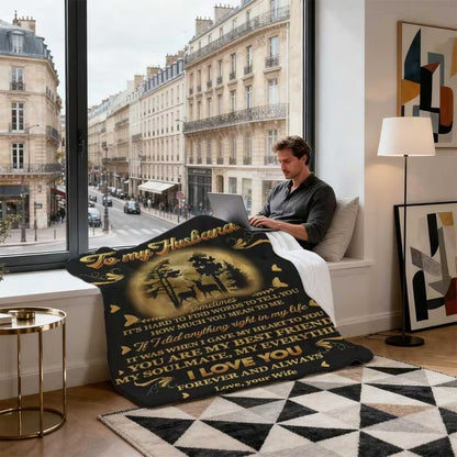 BLANKET FOR HUSBAND FROM WIFE – COMFORT & WARMTH GIFT