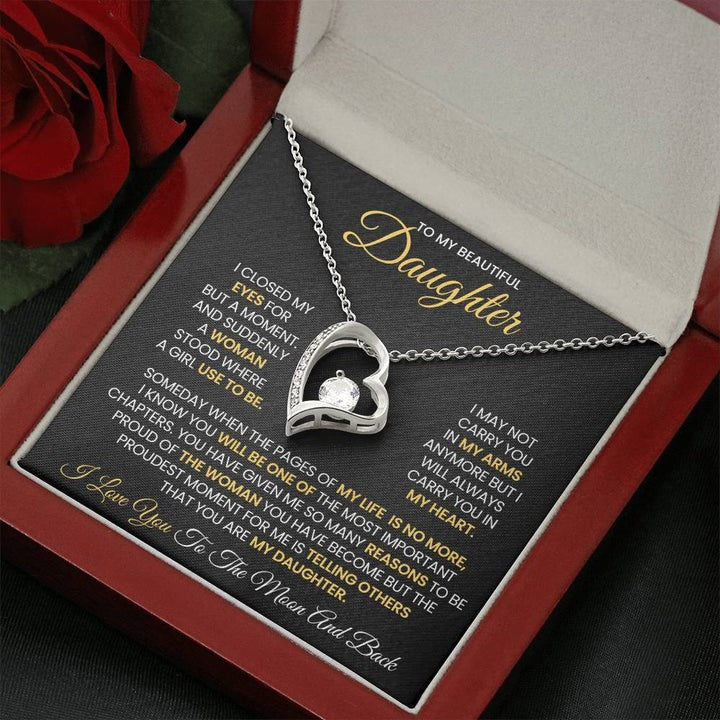 TO MY DAUGHTER - GIFT FROM DAD - Forever Love Necklace