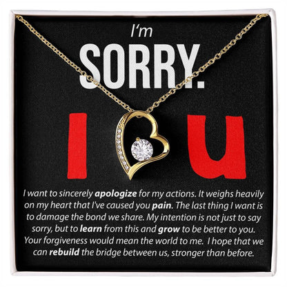 TO MY WIFE - GIFT FROM HUSBAND - Forever Love Necklace