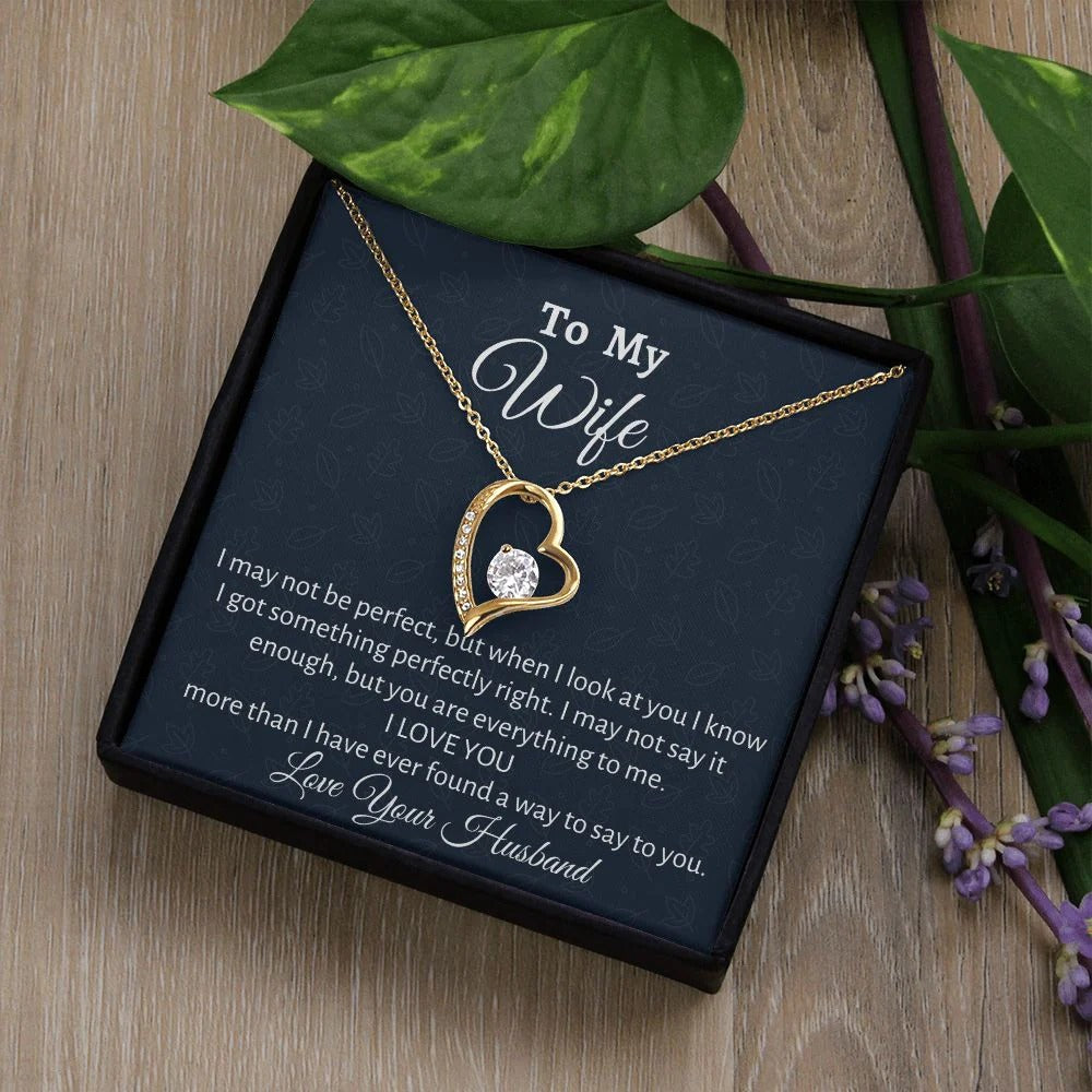 TO MY WIFE - GIFT FROM HUSBAND  - Forever Love Necklace (SKUJ12-60)