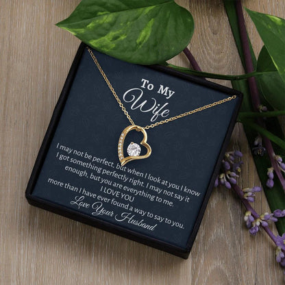 TO MY WIFE - GIFT FROM HUSBAND  - Forever Love Necklace (SKUJ12-60)