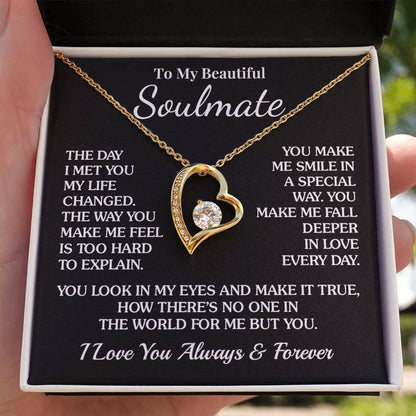 TO MY WIFE - GIFT FROM HUSBAND - Forever Love Necklace