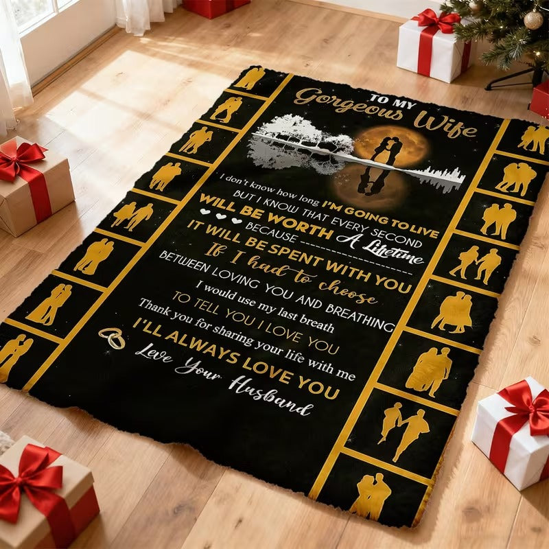 BLANKET FOR WIFE FROM HUSBAND – COMFORT & WARMTH GIFT