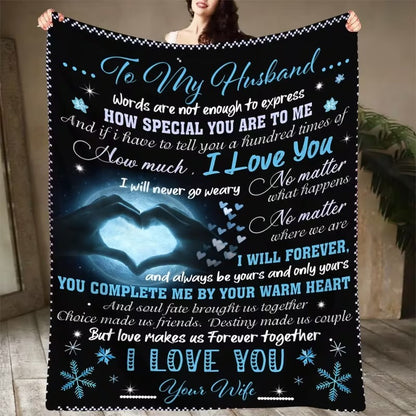 BLANKET FOR HUSBAND FROM WIFE – COMFORT & WARMTH GIFT