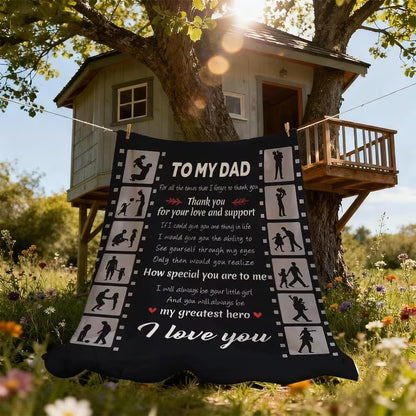 Special Gift For Your Dad Blanket - From Daughter