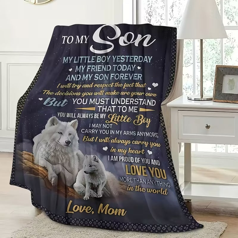 Special Gift For Your Son Blanket - From Mom