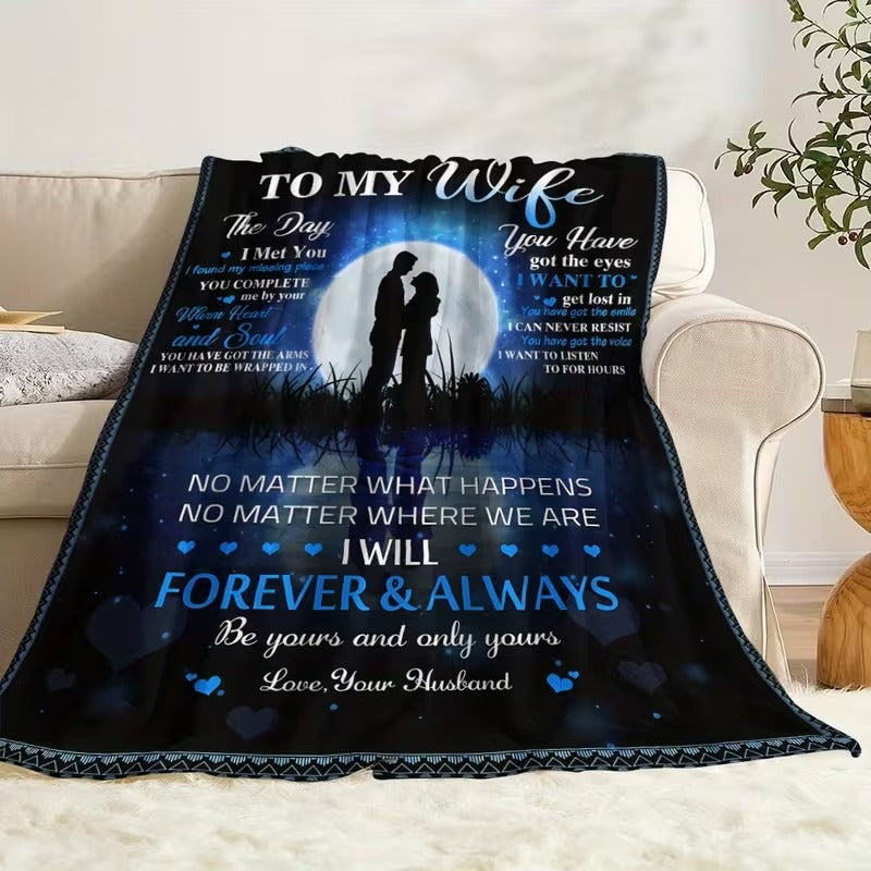 BLANKET FOR WIFE FROM HUSBAND – COMFORT & WARMTH GIFT (SKUB12-92)