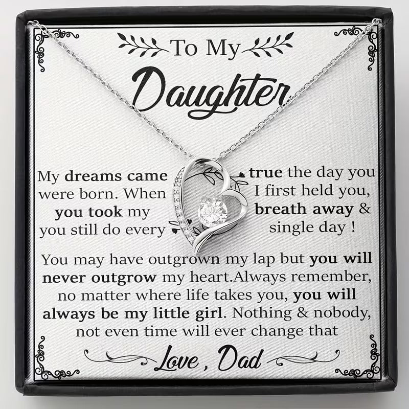 TO MY DAUGHTER - GIFT FROM DAD  - Forever Love Necklace
