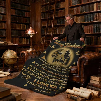 BLANKET FOR HUSBAND FROM WIFE – COMFORT & WARMTH GIFT