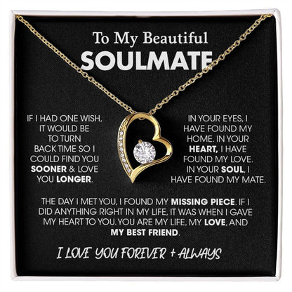 TO MY WIFE - GIFT FROM HUSBAND - Forever Love Necklace